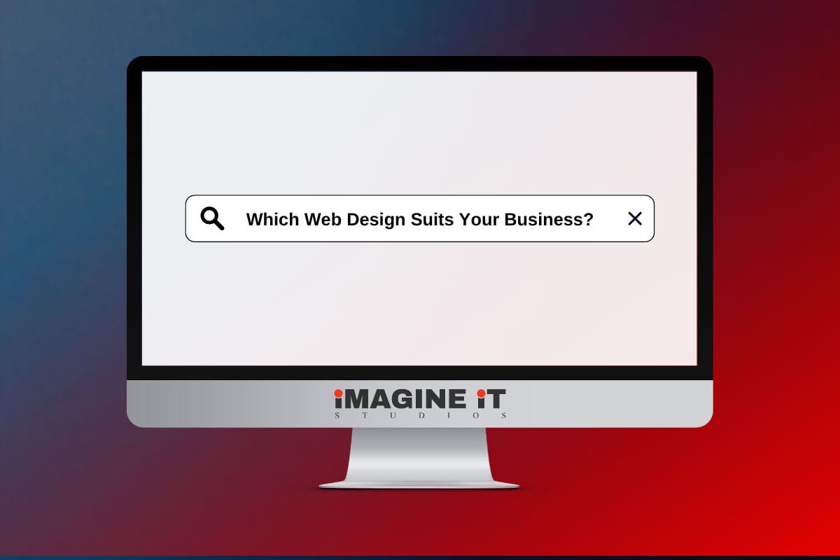 Desktop computer with web design in McAllen